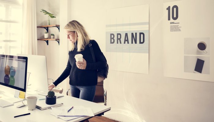 Businesswoman working in office Businesswoman working in office