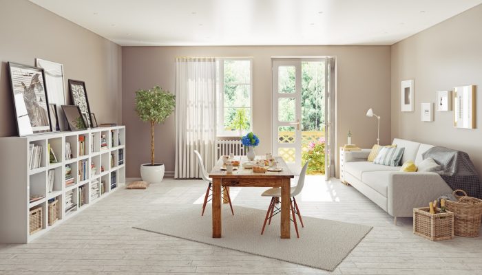 modern interior modern interior design. 3D concept